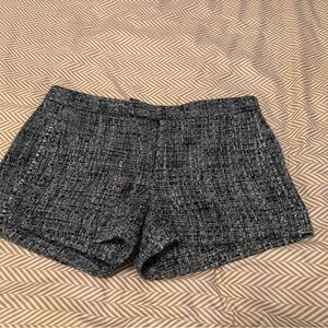 Banana Republic Navy and White Tweed Shorts